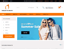 Tablet Screenshot of fueledtocreate.com